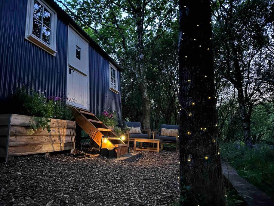 Cornwall Woodland Shepherd'S Hut - Dennis Hut Bodmin Buitenkant foto